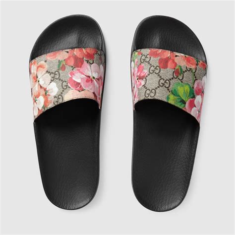 gucci bloom slides cheap|gucci flip flops clearance.